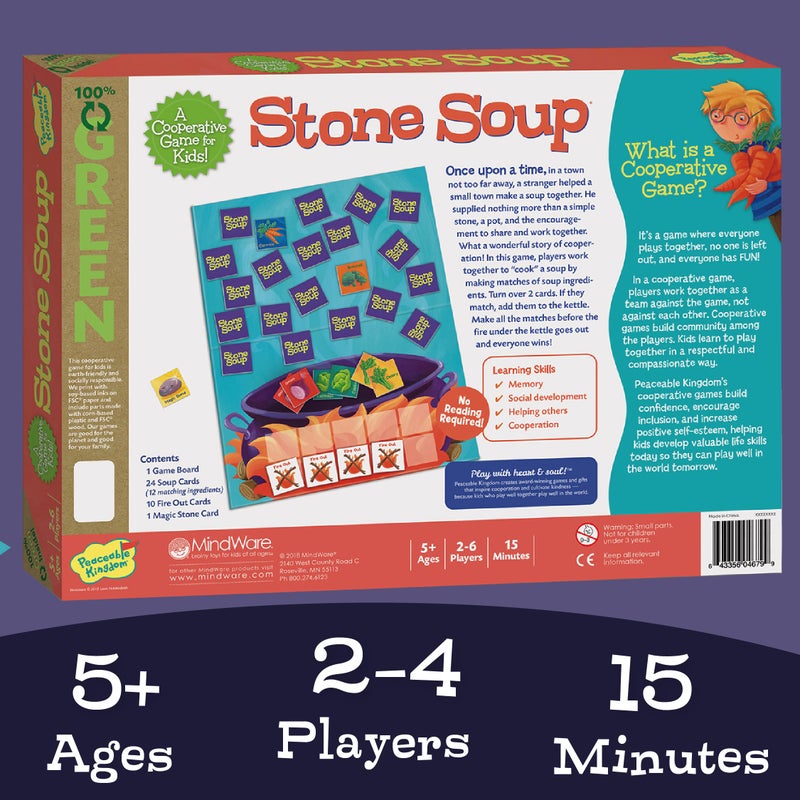 Peaceable Kingdom Stone Soup Cooperative Memory Board Game for Kids - Image 4